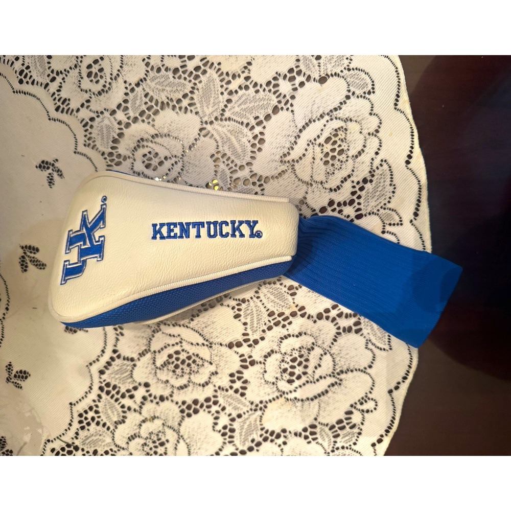 Kentucky Wildcats UK Golf Wood Headcover Blue & White Hybrid Cover new w/o tag